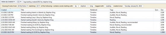 Evernote Titles
