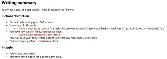Writing Record
