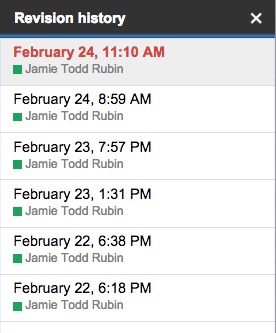 Revision history